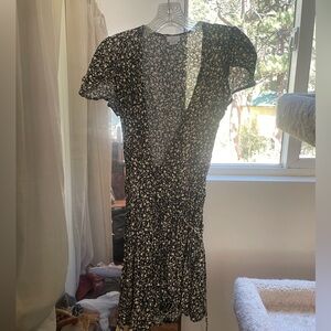 Urban outfitters floral wrap dress